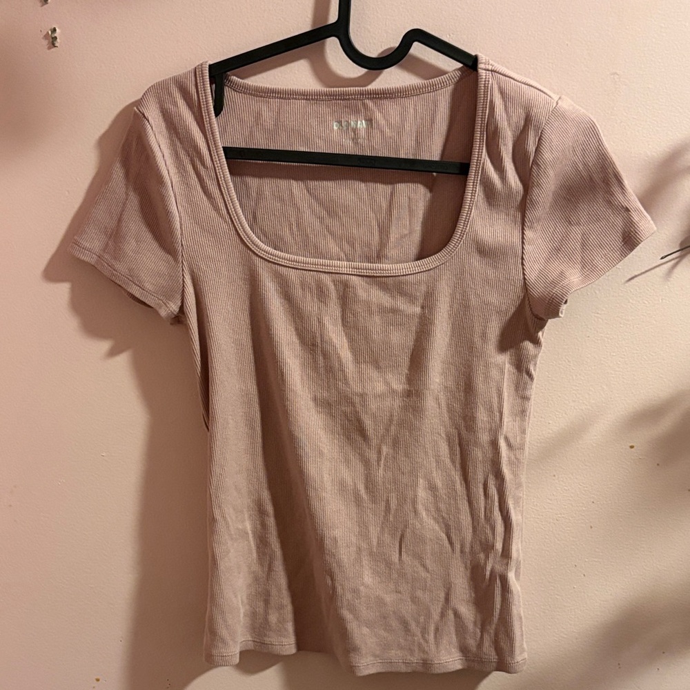 Old Navy Women's Square Neck Tee - Light Pink